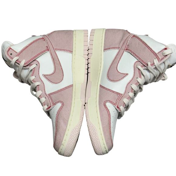 Nike Dunk High 1985 Barely Rose/White EUC - Picture 5 of 8
